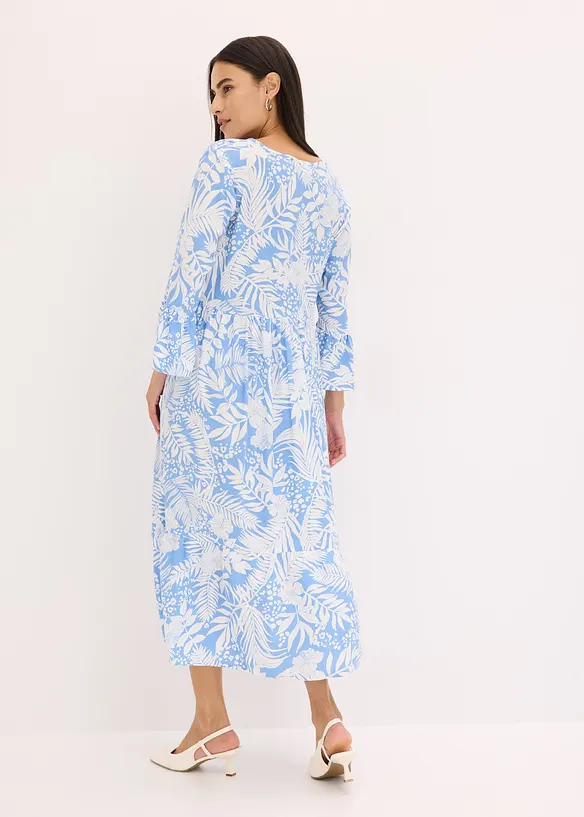 Mönstrad tunikaklänning av viskos med mjukt fall, bonprix