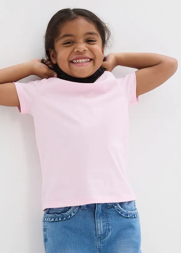 T-shirt i ekologisk bomull (3-pack), bonprix