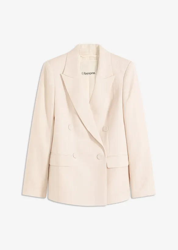 Kavaj med lyocell i krinklad stil, bonprix