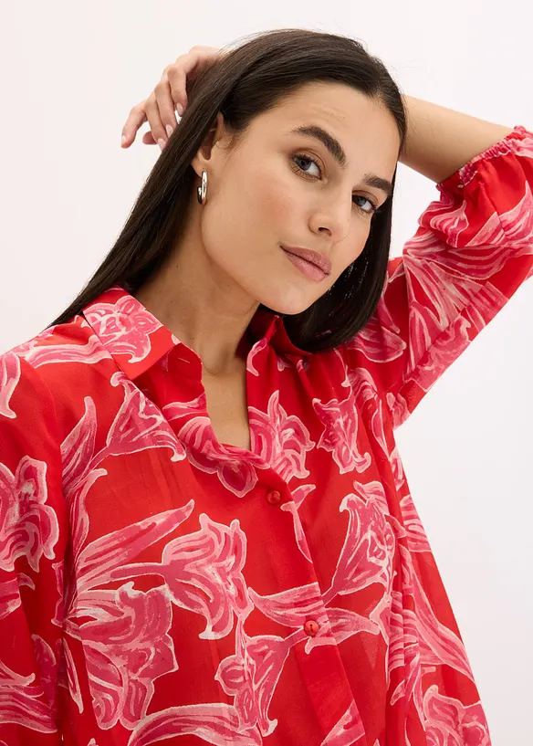 Mönstrad blus, bonprix