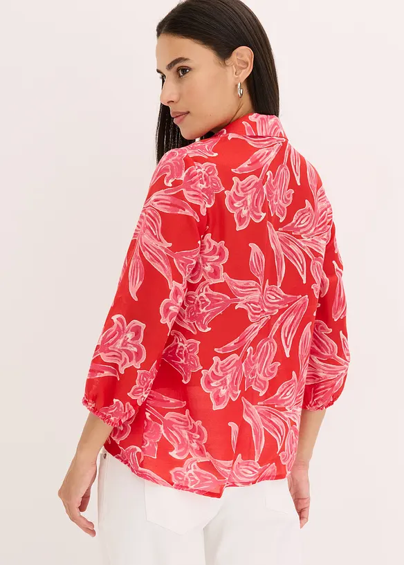 Mönstrad blus, bonprix