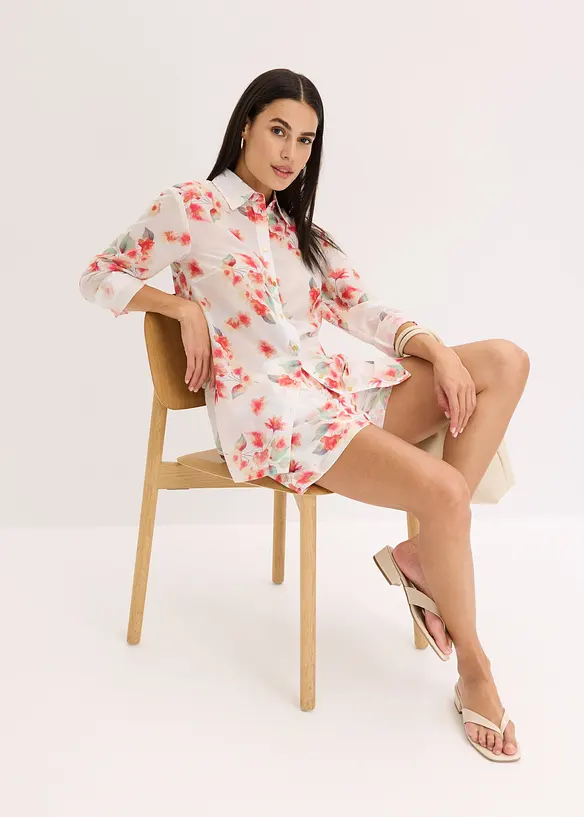 Mönstrad blus, bonprix