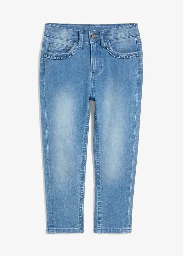 Stretch Jeans Mid Waist för barn, Tapered, bonprix