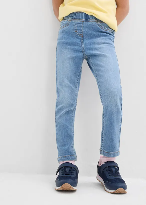 Jeggings med medelhög midja (2-pack), bonprix