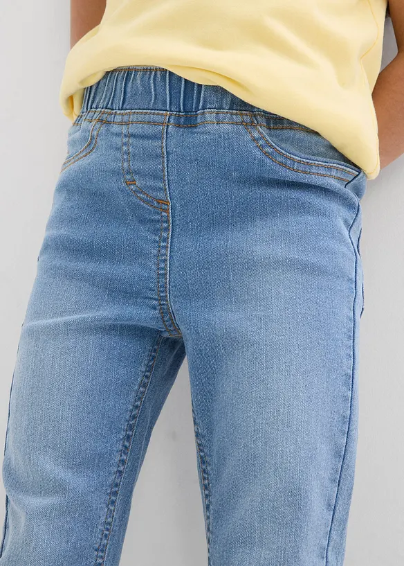 Jeggings med medelhög midja (2-pack), bonprix