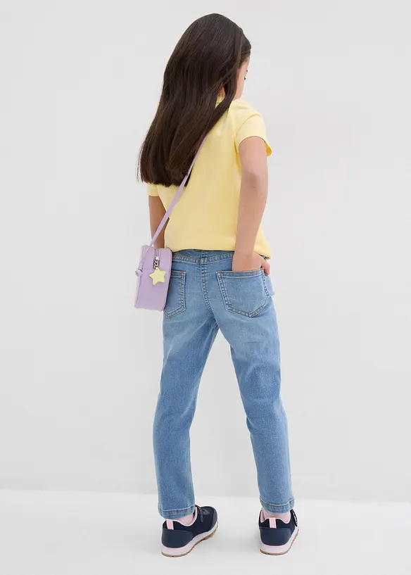 Jeggings med medelhög midja (2-pack), bonprix
