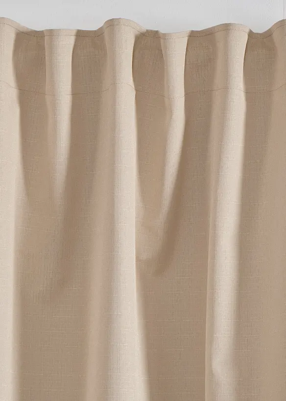 Mörkläggande gardinlängd med struktur (1-pack), bonprix