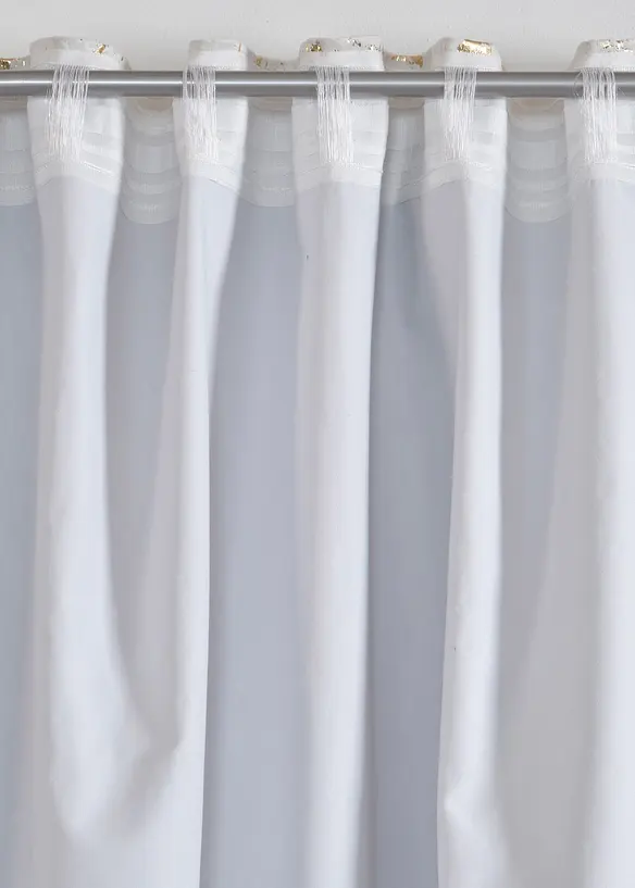 Mörkläggande gardinlängd med glansigt mönster (1-pack), bonprix