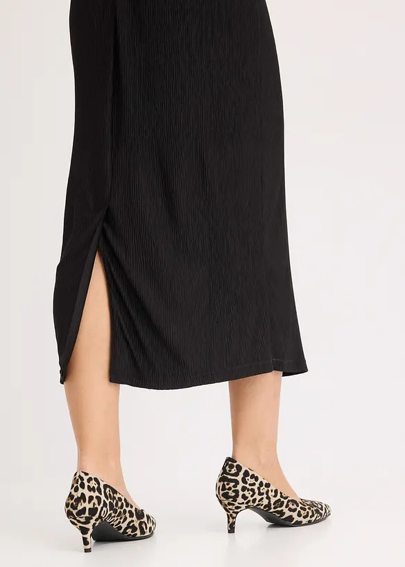 Mellanlång klänning med cut-outs, bonprix