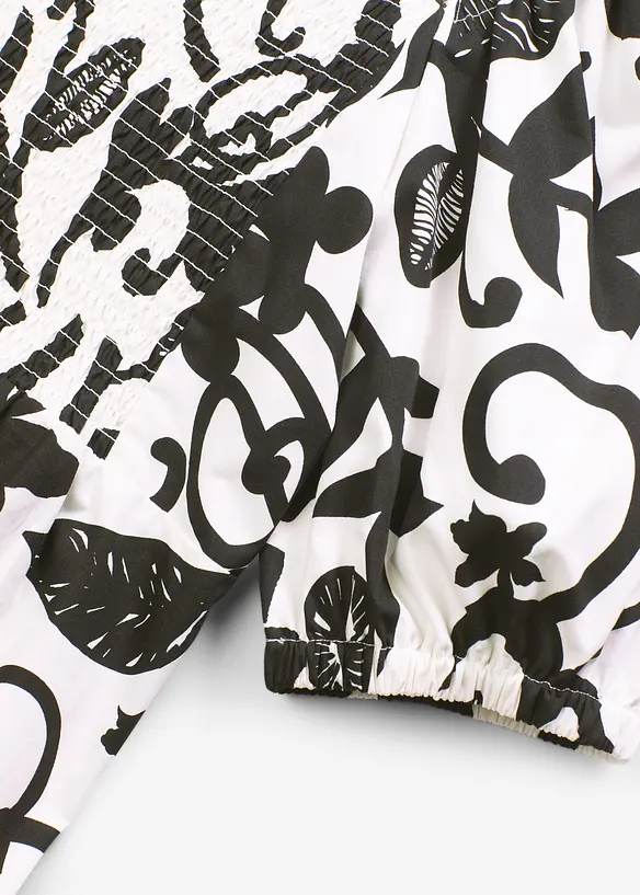 Mellanlång klänning i ekologisk bomull, bonprix