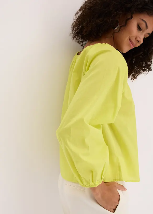 Blus i ekologisk bomull, bonprix