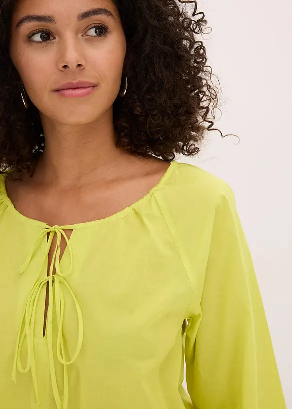 Blus i ekologisk bomull, bonprix