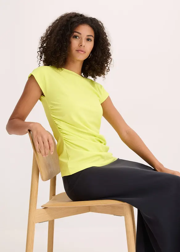 Topp i bomull med stretch, bonprix