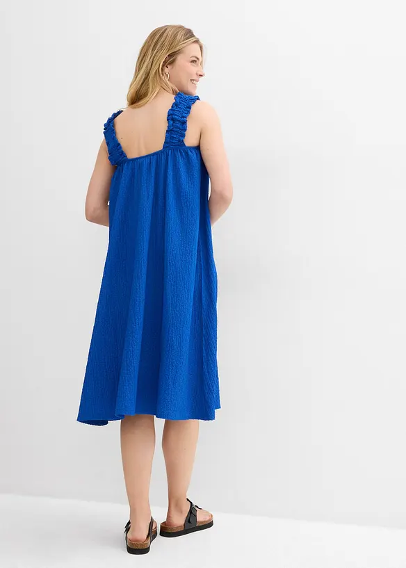 Kräppad jerseyklänning, bonprix