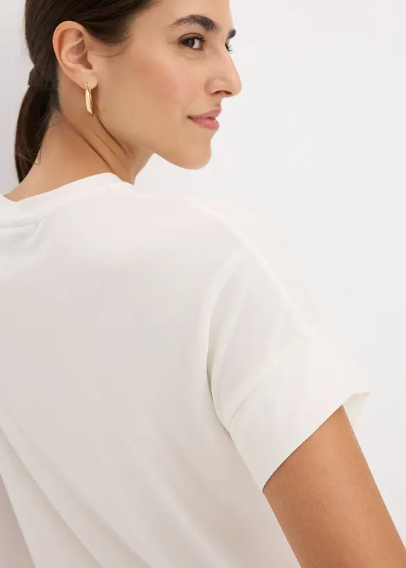T-shirt med placerat tryck, bonprix