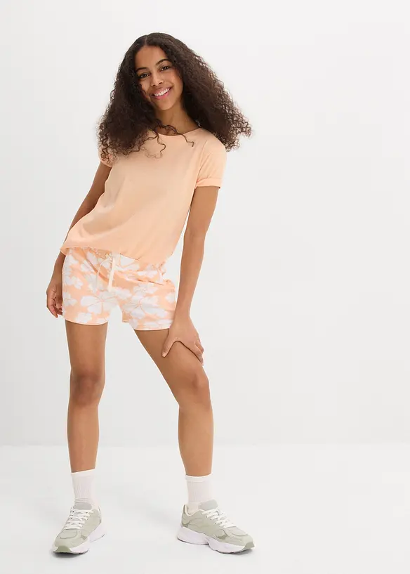 Jerseyshorts i ren ekologisk bomull för barn, bonprix
