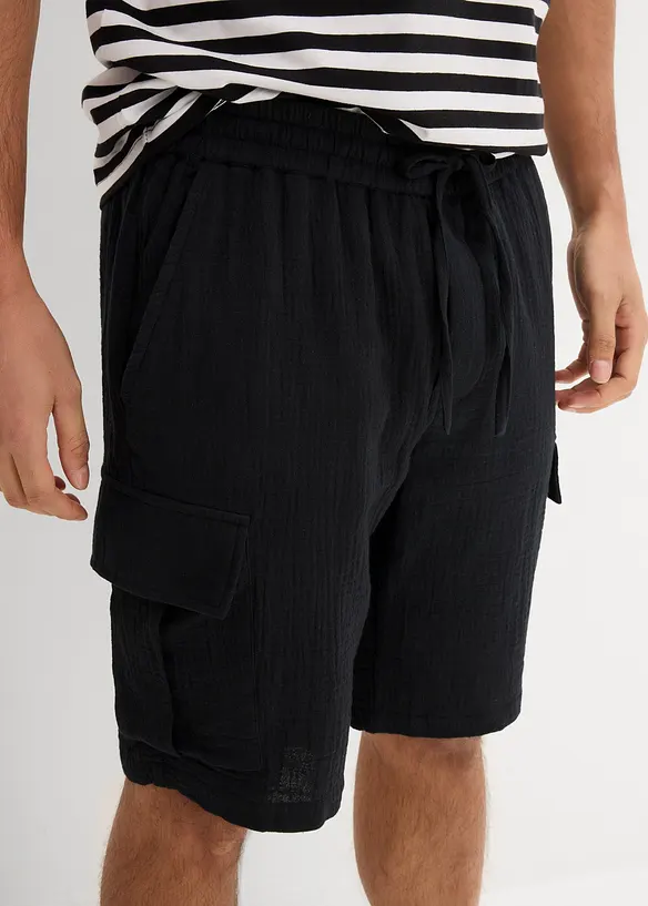 Bermudas i luftig muslin, Regular Fit, bonprix