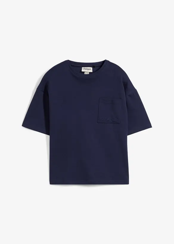 T-shirt i oversizemodell av tjockt bomullsmaterial för barn, bonprix