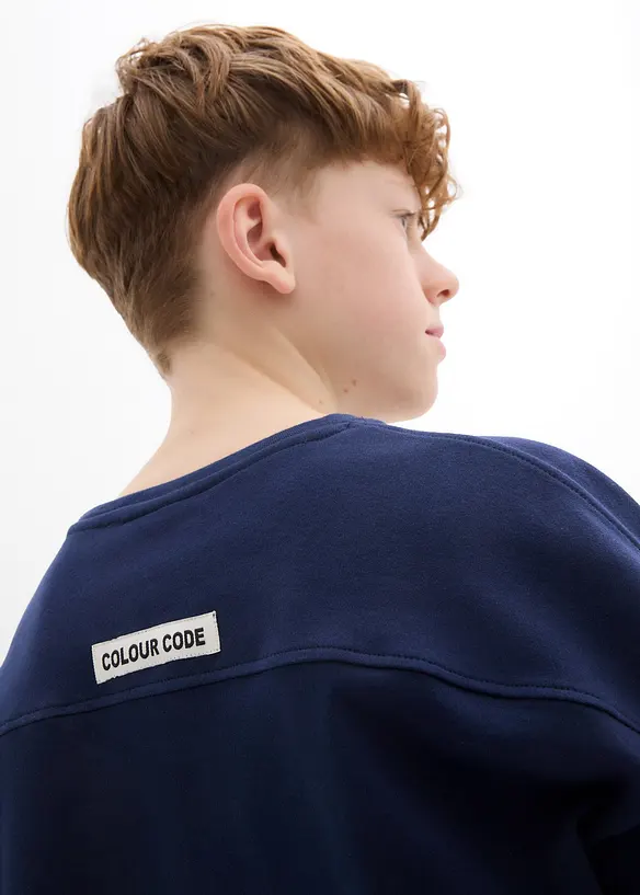 T-shirt i oversizemodell av tjockt bomullsmaterial för barn, bonprix