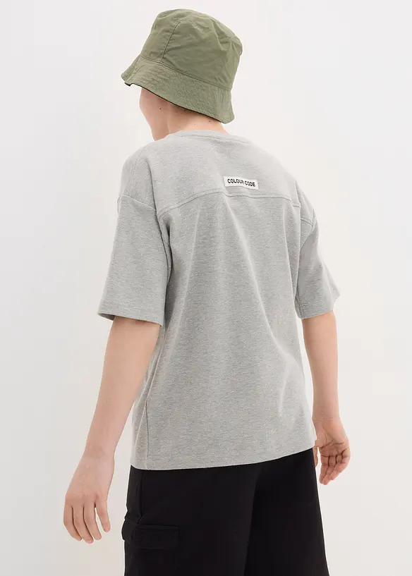 T-shirt i oversizemodell av tjockt bomullsmaterial för barn, bonprix