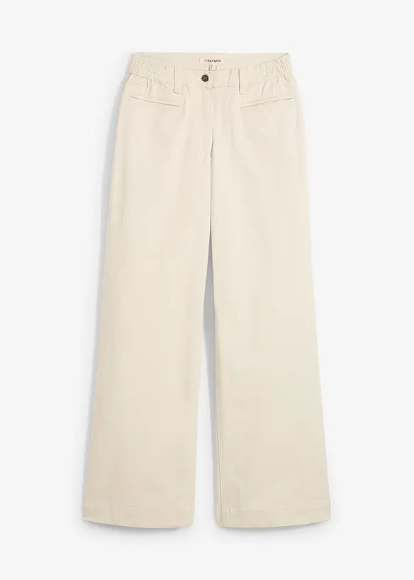 Wide Leg Jeans Mid Waist, med bekväm midja, bonprix