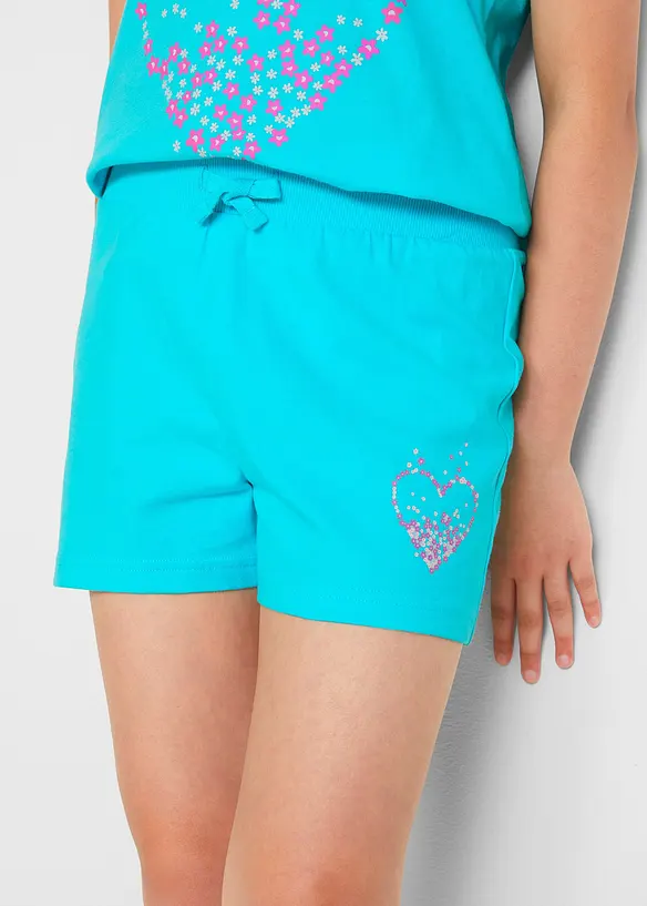 Shorts i ren ekologisk bomull för barn (2-pack), bonprix