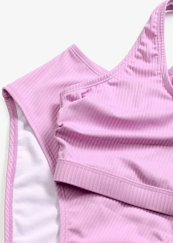Ribbstickad bikini med BH-topp (2 delar), bonprix