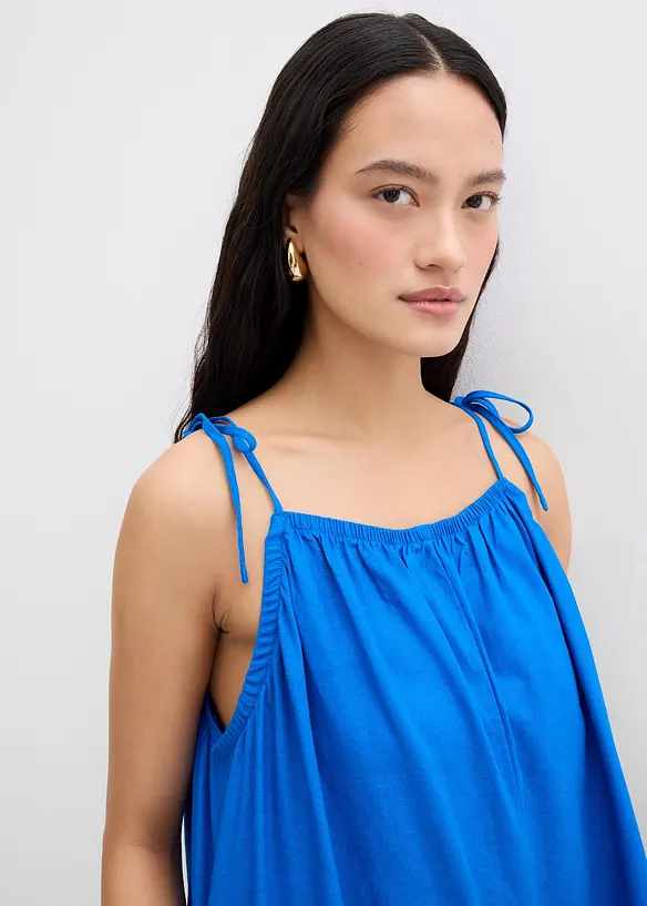 Jumpsuit i linne och viskos, bonprix