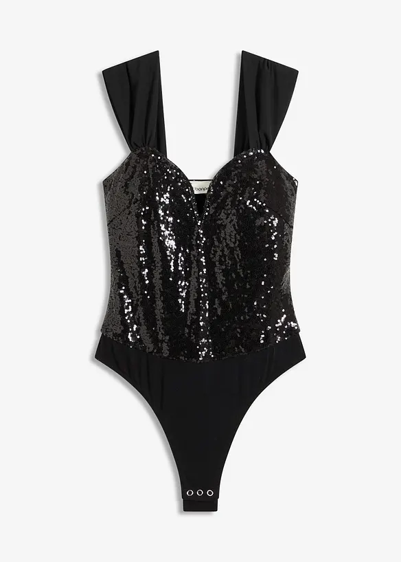 Body med paljetter, bonprix