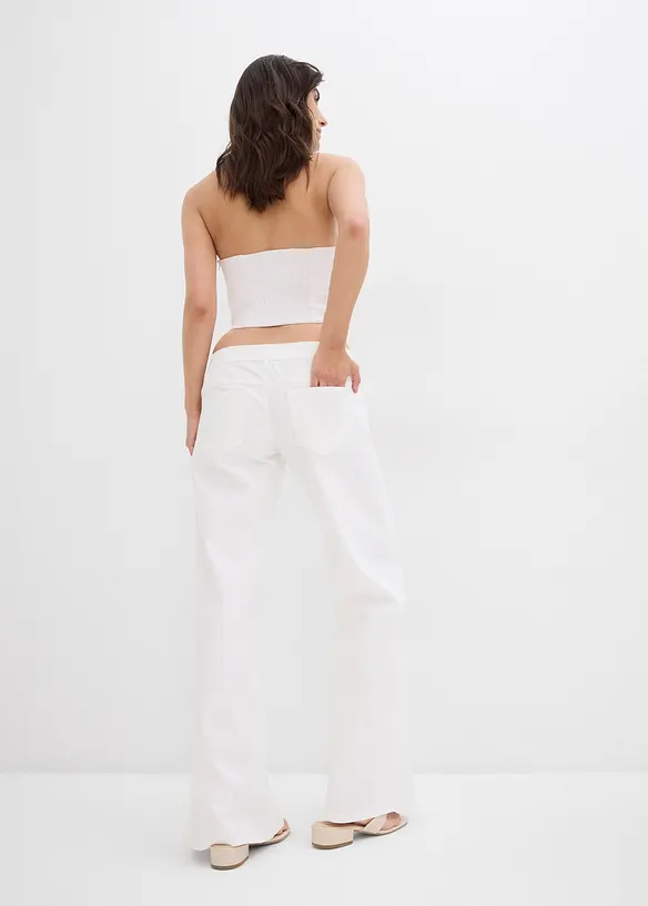 Wide Leg Jeans, Low Waist, bonprix