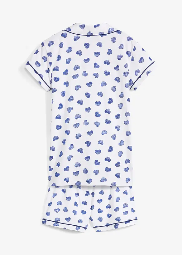 Pyjamas med shorts (set i 2 delar) med ekologisk bomull, bonprix