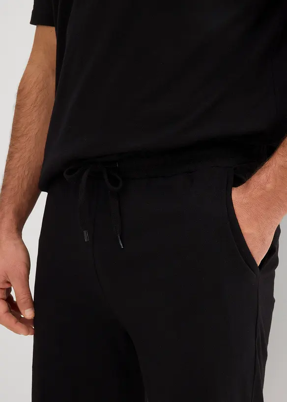 T-shirt och trikåbermudas av ren bomull (2 delar), bonprix