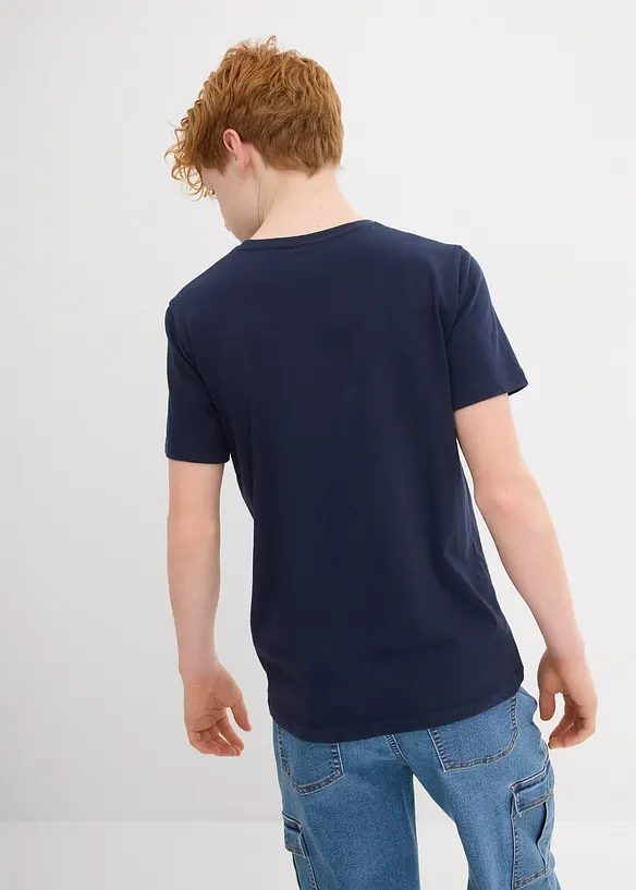 T-shirt av ren bomull (3-pack), bonprix