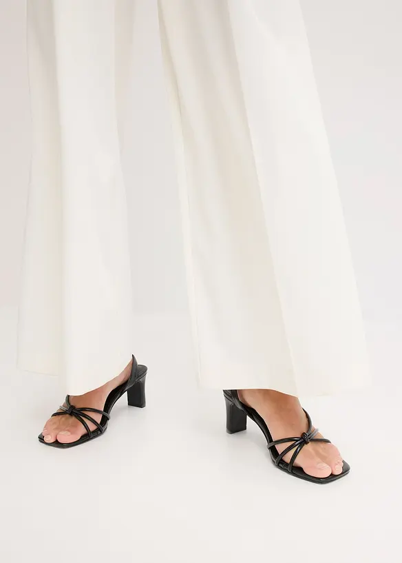 Jumpsuit med satin, bonprix