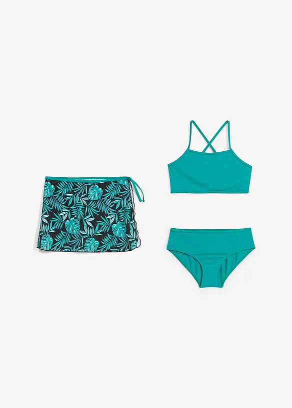 Bikini och kjol (3 delar), bonprix
