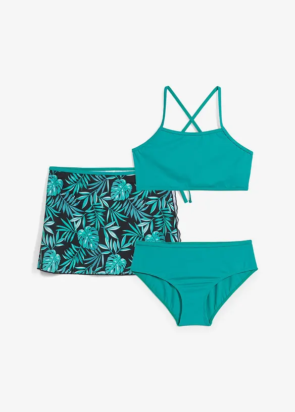 Bikini och kjol (3 delar), bonprix