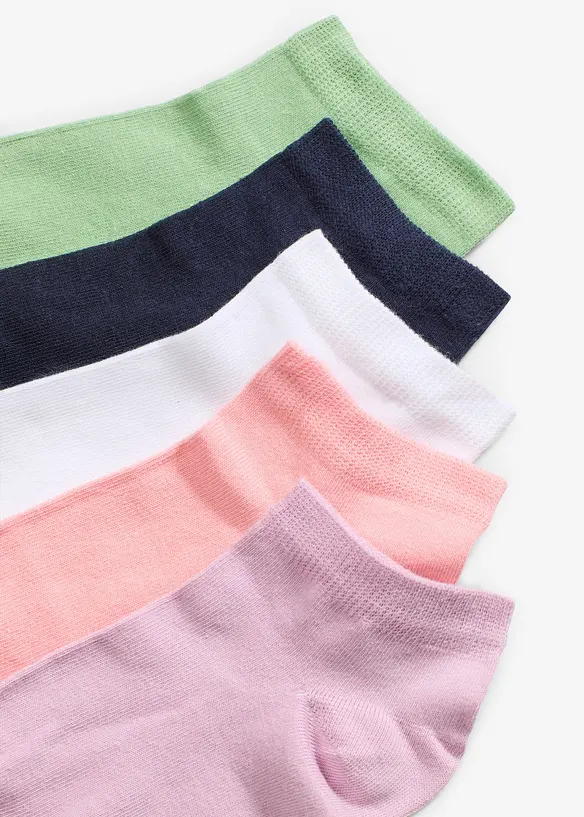 Korta strumpor med ekologisk bomull (7-pack), bonprix