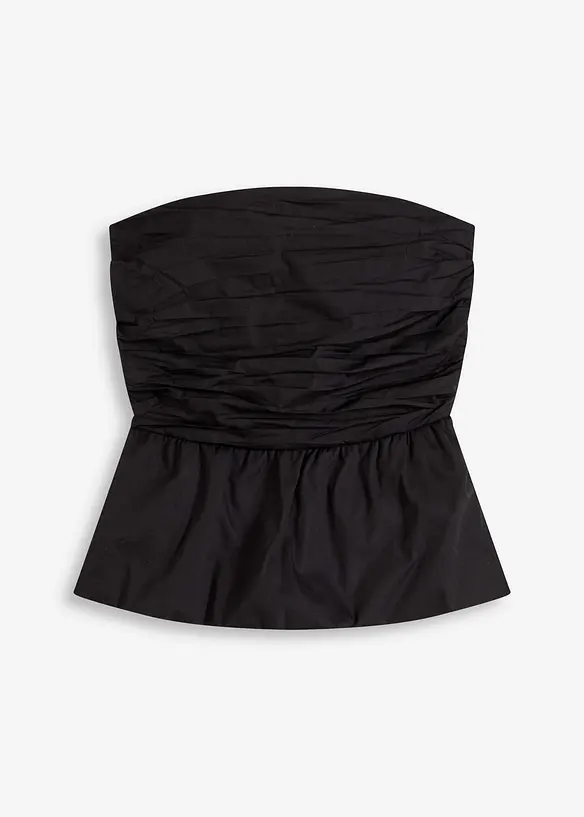 Ärmlös blus med ballongformad nederkant, bonprix