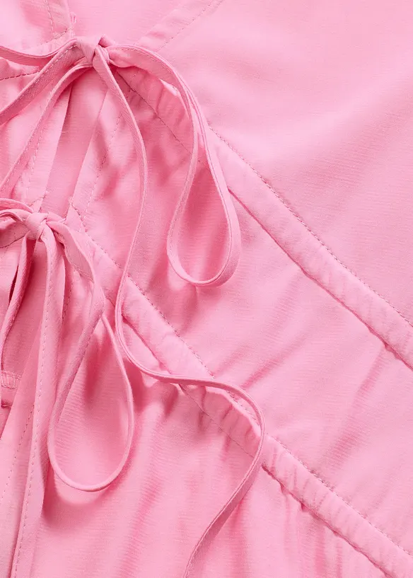 Blus med knytband, bonprix
