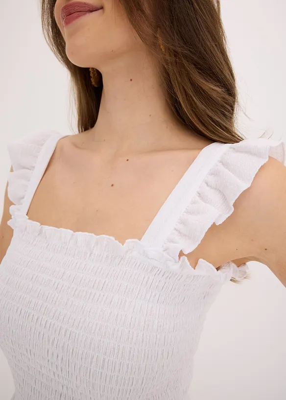 Jerseyklänning med smock, bonprix