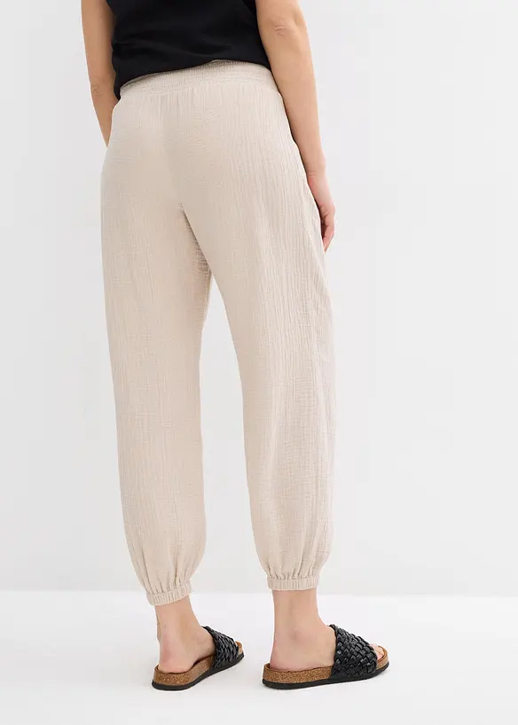 Mammabyxa i bomullsmuslin, bonprix