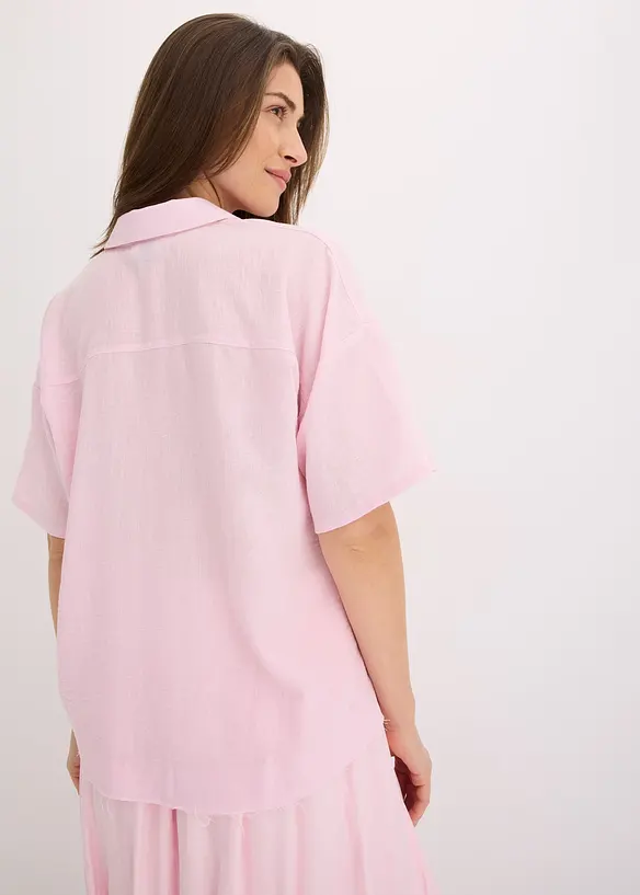 Skjortblus i oversizemodell, bonprix