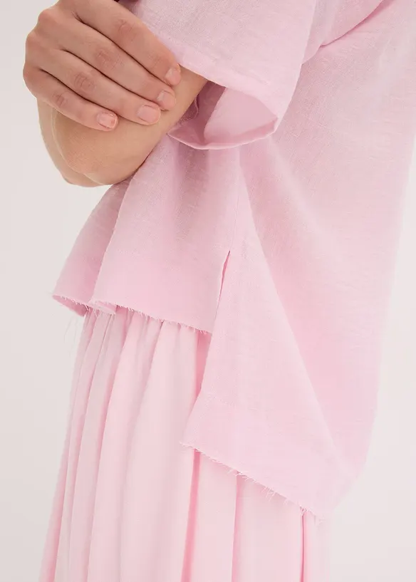 Skjortblus i oversizemodell, bonprix