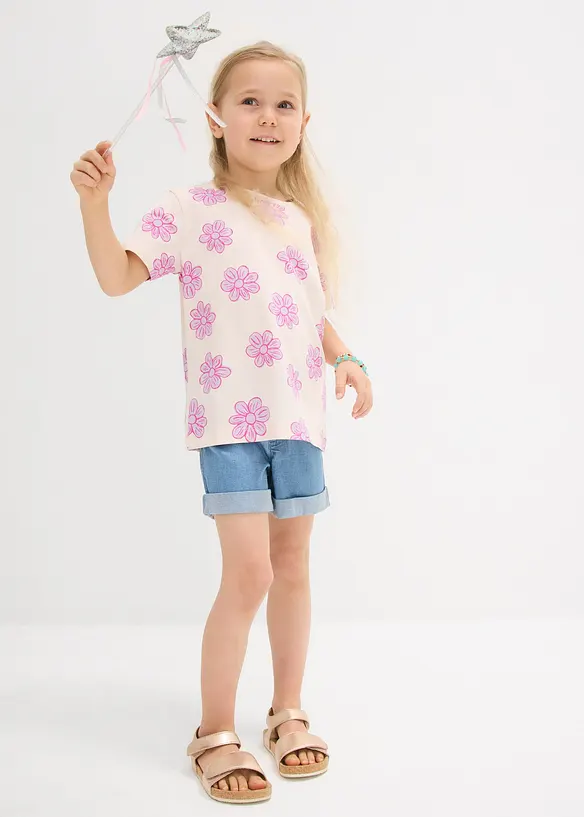T-shirt av stretchig bomullsmix, bonprix