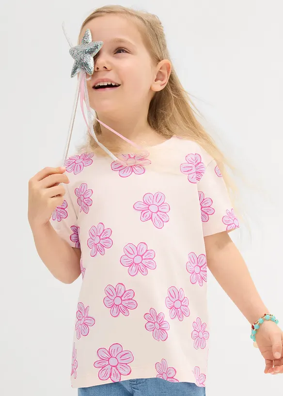 T-shirt av stretchig bomullsmix, bonprix