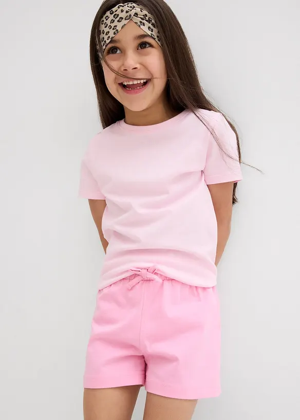 Jerseyshorts av ekologisk bomull (2-pack), bonprix