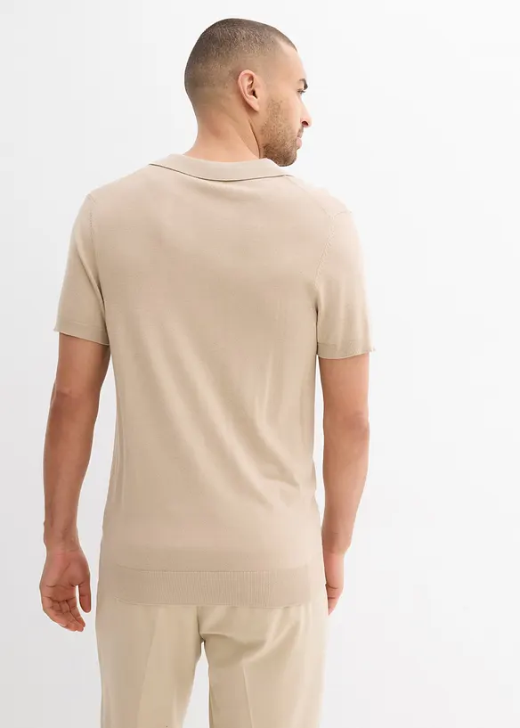 Somrig finstickad pikétröja, bonprix