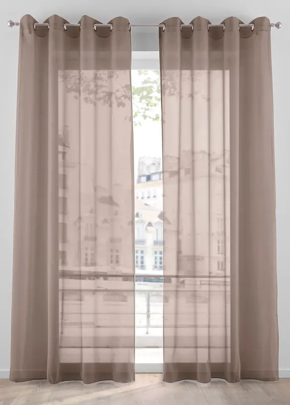 Gardin av luftig voile (1-pack), bonprix