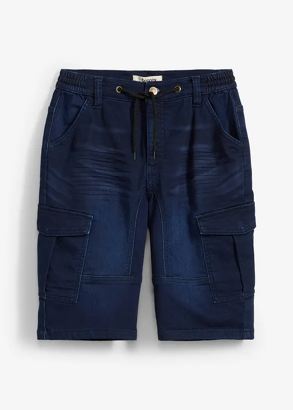 Jeansshorts i sweatmaterial, Regular Fit, bonprix