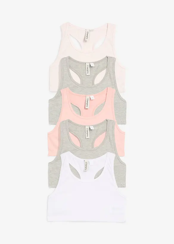 BH-topp med mjuk bomull (5-pack), bonprix